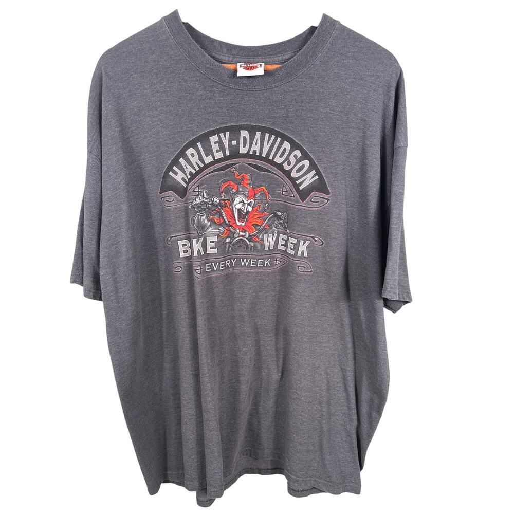 Harley Davidson Groves Winchester Bike Week Men Size 2XL Gray Short Sleeve Shirt